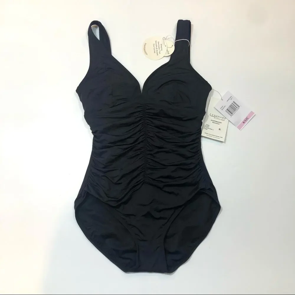 Coco Reef BLACK VNeck Underwire One-Piece Swimsuit - Picture 3 of 8